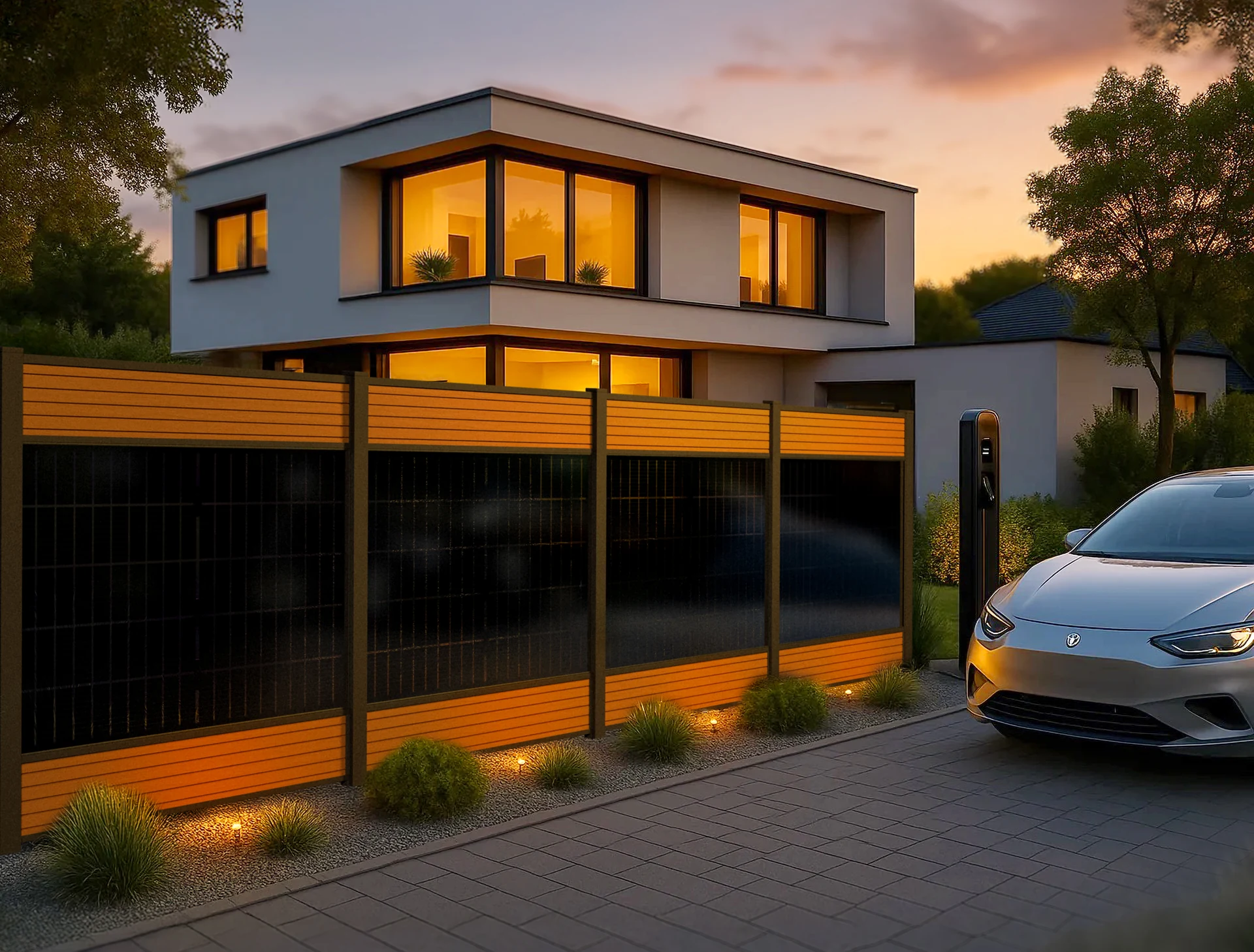 Solarzäune – realisiertes Projekt