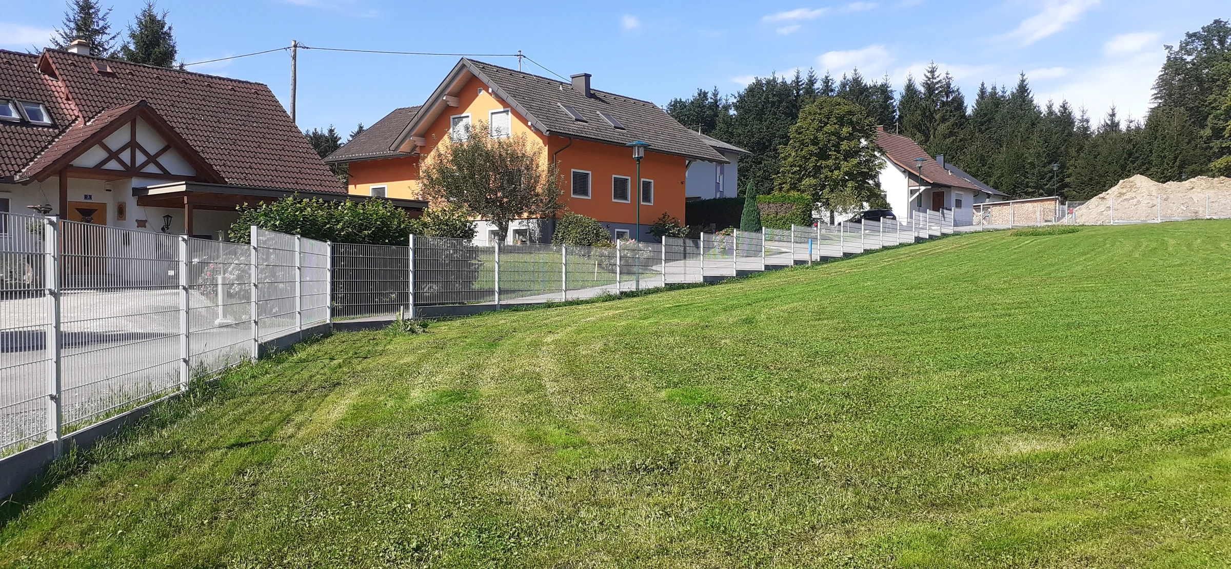 Doppelstabgitteranlage im Stufenbau